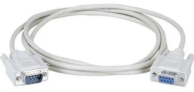 Alt view image 4 of 9 - Black Box BC00230 RS-232 Serial Cable - Shielded, PVC, Molded, DB9 Male/Female with Thumbscrews, 10 ft.