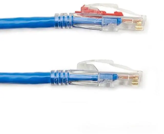 Alt view image 8 of 9 - BLACK BOX C6PC70-BL-04 CAT6 550-MHZ STRANDED ETHERNET PATCH CABLE - UNSHIELDED (UTP), CM PVC, LOCKING S