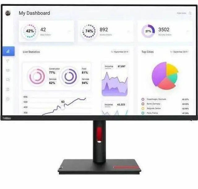 Alt view image 17 of 20 - Lenovo ThinkVision T32p-30 31.5 inch Monitor