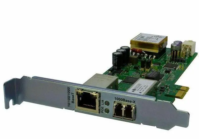 Alt view image 5 of 13 - Transition Networks N-GXE-POE-LC-01 Gigabit Ethernet Card