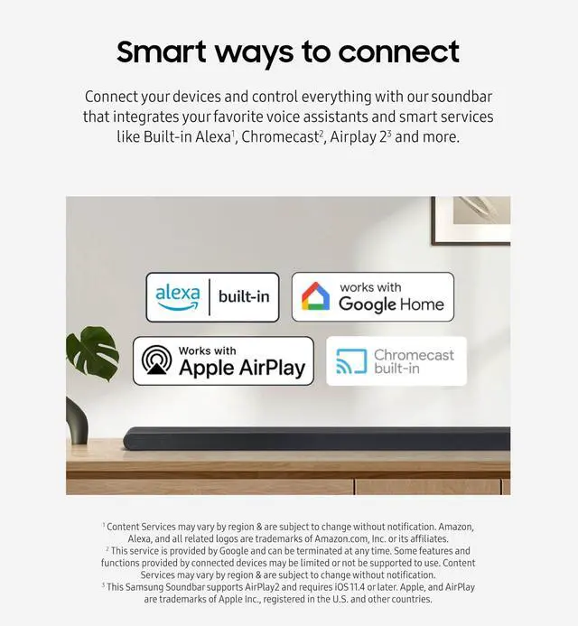 Alt view image 8 of 8 - SAMSUNG S800D 3.1.2ch Soundbar w/Wireless Dolby Atmos Audio, Ultra Slim Design, Q-Symphony, SpaceFit Sound Pro, Adaptive Sound, Game Mode Pro with Alexa Built-in, HW-S800D/ZA