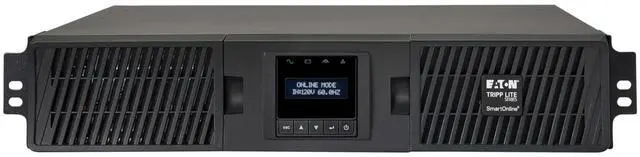 Alt view image 15 of 16 - TRIPP LITE SU1000RTXLCD2UN 1000 VA 900W 6 Outlets Double-Conversion UPS - 6 Outlets, Extended Run, WEBCARDLX, LCD, USB, DB9, 2U Rack/Tower