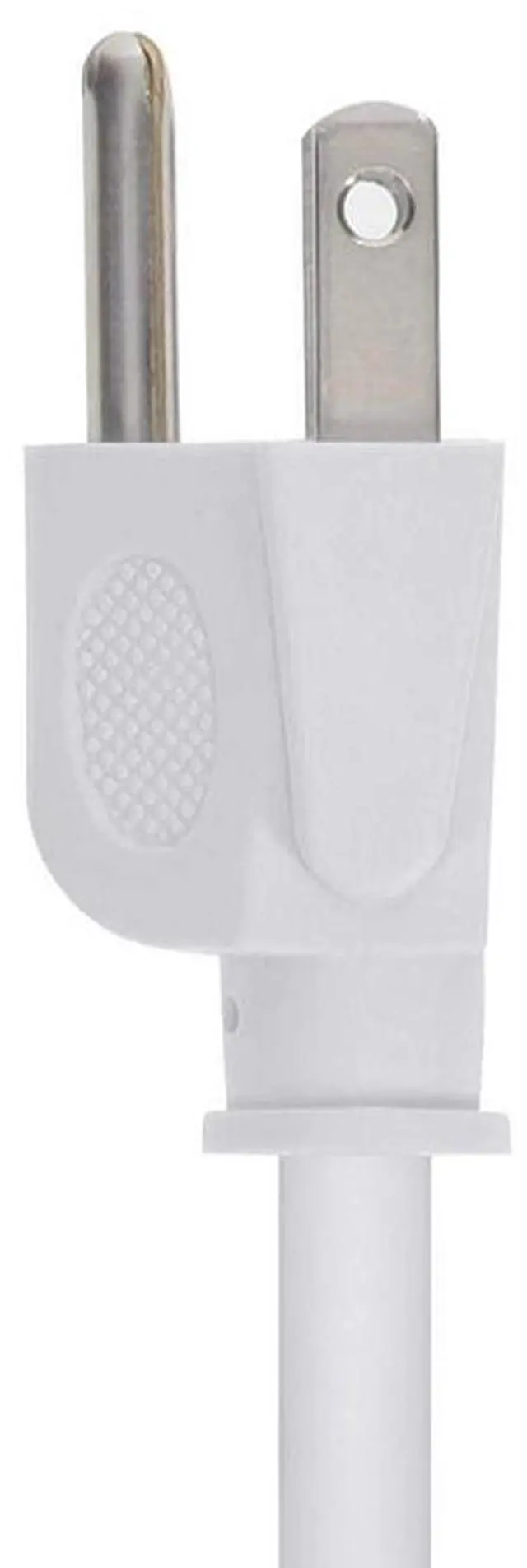 Alt view image 11 of 12 - Monoprice Power Cord - 6 Feet - White | NEMA 5-15P to IEC 60320 C13, 18AWG, 10A, 125V, 3-Prong, for PC, AC Adapter, Laptop, Monitor, Projector