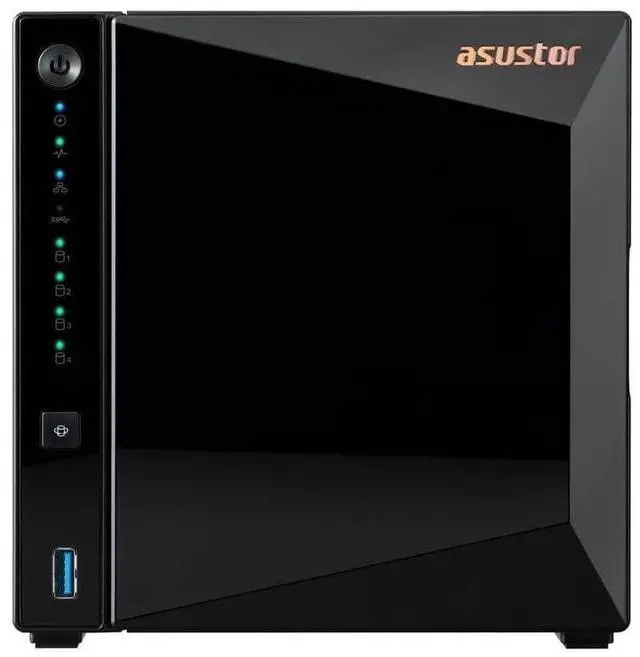 Alt view image 9 of 10 - Asustor Nimbustor 2 Gen2 AS5402T 2 Bay NAS, Quad-Core 2.0GHz CPU, Dual 2.5GbE Ports, 4GB DDR4, Four M.2 SSD Slots (Diskless)