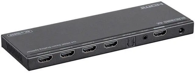 Alt view image 15 of 19 - Monoprice Blackbird 4K 1x4 HDMI Splitter, Supports HDMI 2.0, HDCP 2.2, 4K@60Hz, YCbCr 4:4:4, Featuring 4K to 1080p Downscaling