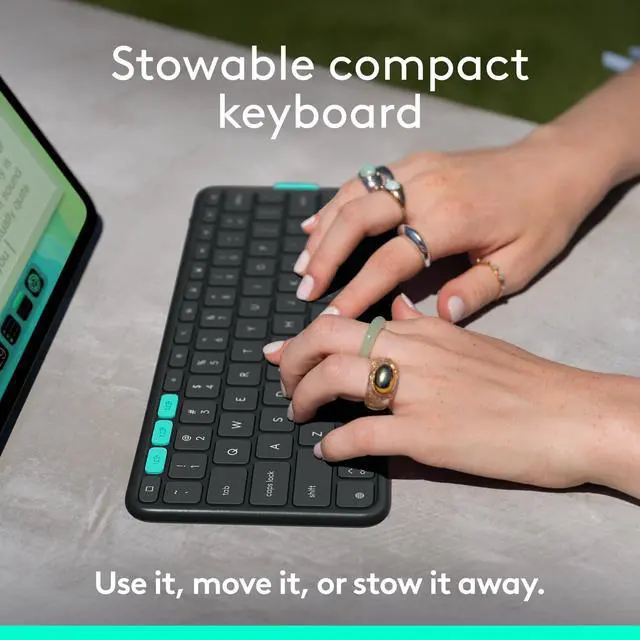 Alt view image 3 of 7 - Logitech Flip Folio Keyboard Case for iPad Pro 13" (M4), iPad Air 13" (M2 & M3)