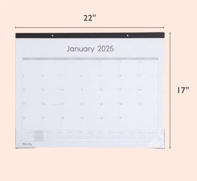 Alt view image 3 of 6 - Blue Sky Classic Red Desk Pad 22 x 17 2026 111294