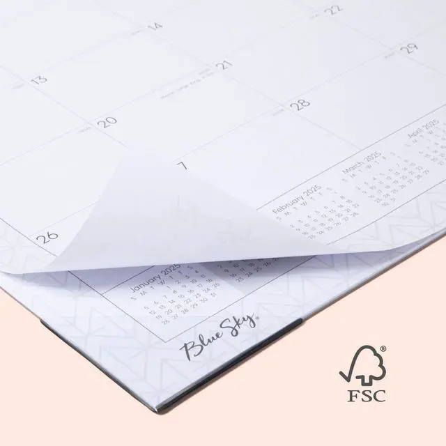 Alt view image 2 of 6 - Blue Sky Classic Red Desk Pad 22 x 17 2026 111294