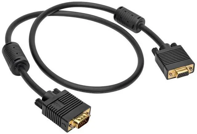 Alt view image 20 of 20 - Tripp Lite P500-003 Vga Monitor Extension Cable Coax High Resolution M/F 1080P 3Ft 3 - Vga Extension Cable - Hd-15 (Vga) (M) To Hd-15 (Vga) (F) - 3 Ft - Molded, Thumbscrews - Black