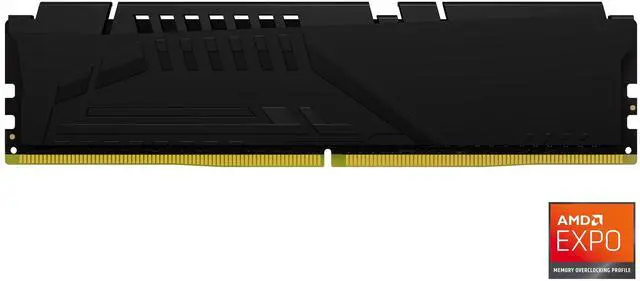 Alt view image 9 of 11 - Kingston FURY Beast RAM Module - For Motherboard - 64 GB (2 x 32GB) - DDR5-5600/PC5-44800 DDR5 SDRAM - 5600 MHz Single-rank Memory - CL36 - 1.25 V - Non-ECC - Unbuffered - 288-pin - DIMM - Lifetime Wa