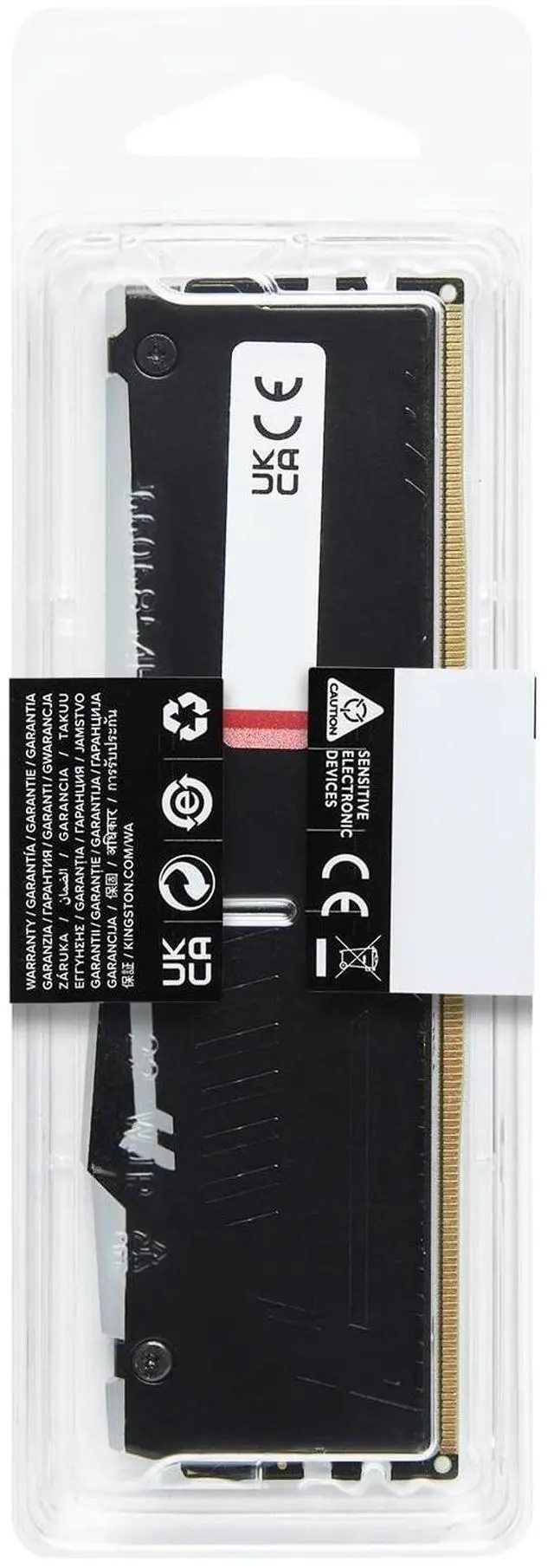 Alt view image 6 of 6 - Kingston FURY Beast RAM Module - For Motherboard - 32 GB (1 x 32GB) - RGB - DDR5-6000/PC5-48000 DDR5 SDRAM - 6000 MHz Single-rank Memory - CL36 - 1.35 V - Non-ECC - Unbuffered - 288-pin - DIMM - Lifet