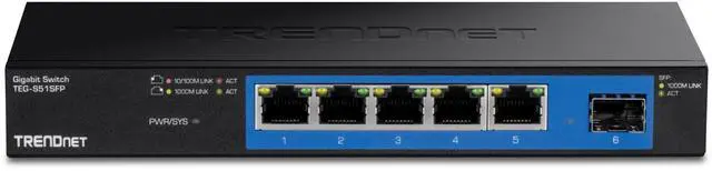 Alt view image 13 of 16 - TRENDNET INC TEG-S51SFP REAR PORT 4-PORT GIGABIT SWITCH WITH SFP SLOT (METAL),LIMITED LIFETIME WARRANTY