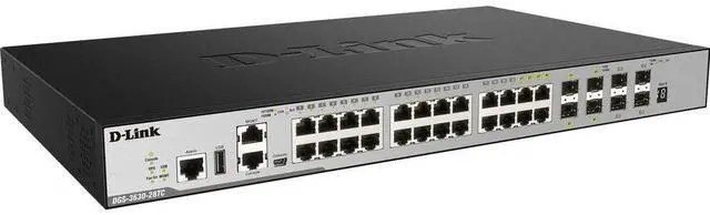 Alt view image 7 of 8 - D-LINK SYSTEMS DGS-3630-28TC/SI DGS-3630 SERIES 28-PORT L3 FULLY MANAGED GIGABIT SWITCH