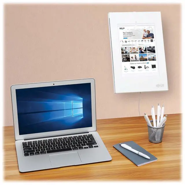 Alt view image 4 of 8 - Tripp Lite Secure Desk/Wall Mount for 9.7-11" Tablets White DMTB911