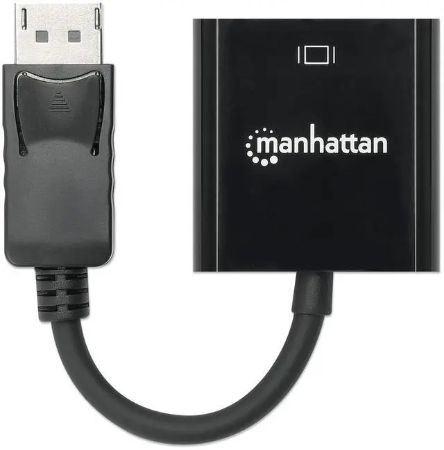 Alt view image 17 of 18 - Manhattan DisplayPort to VGA Converter Cable - DisplayPort/VGA for Monitor, Video Device, Projector, Notebook, Desktop Computer - 1.35 GB/s - 5.91" - 1 x DisplayPort Male Digital Video - 1 x HD-15 Fem