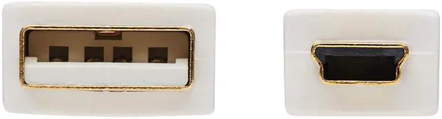 Alt view image 11 of 14 - Tripp Lite U030AB-003-WH 3 ft. White Safe-IT USB-A to USB Mini-B Antibacterial Cable (M/M), USB 2.0, White, 3-ft. (0.91 m)