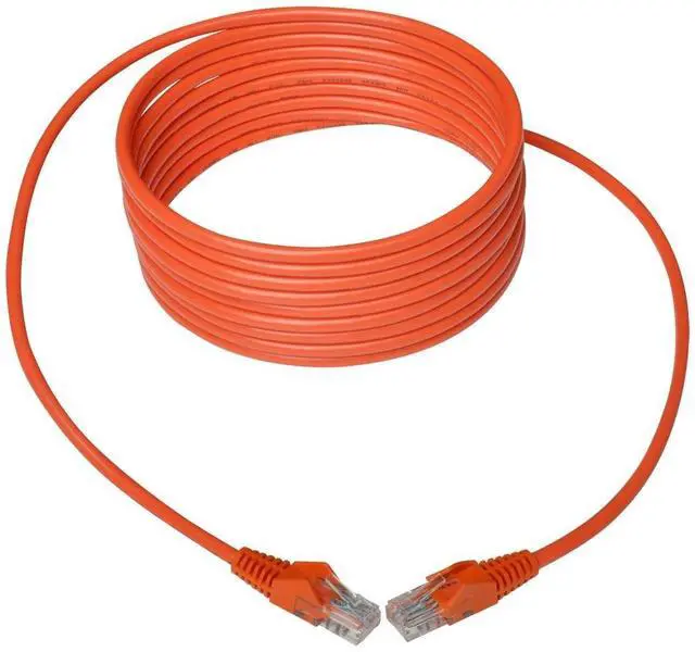 Alt view image 16 of 18 - TRIPP LITE N001-014-OR TRIPP LITE 14FT CAT5 CAT5E SNAGLESS MOLDED PATCH CABLE UTP ORANGE RJ45 M/M 14' (