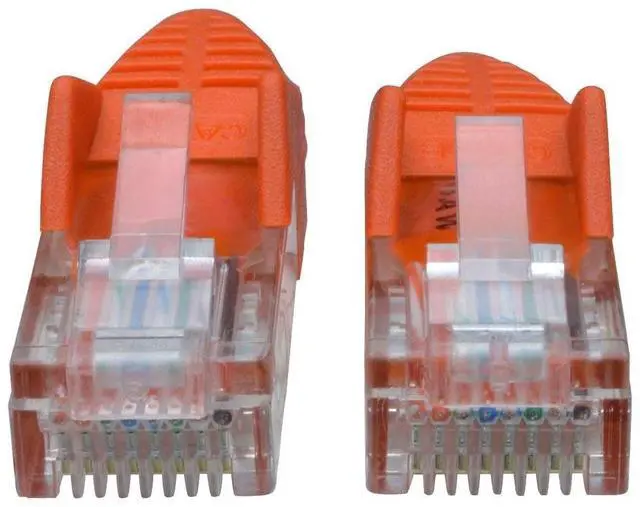 Alt view image 18 of 18 - TRIPP LITE N001-014-OR TRIPP LITE 14FT CAT5 CAT5E SNAGLESS MOLDED PATCH CABLE UTP ORANGE RJ45 M/M 14' (