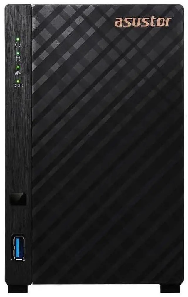 Alt view image 12 of 12 - Asustor AS1102TL Drivestor 2 Lite 2 Bay NAS, Quad-Core 1.7GHz CPU, 1GbE Port, 1GB DDR4 (Diskless)