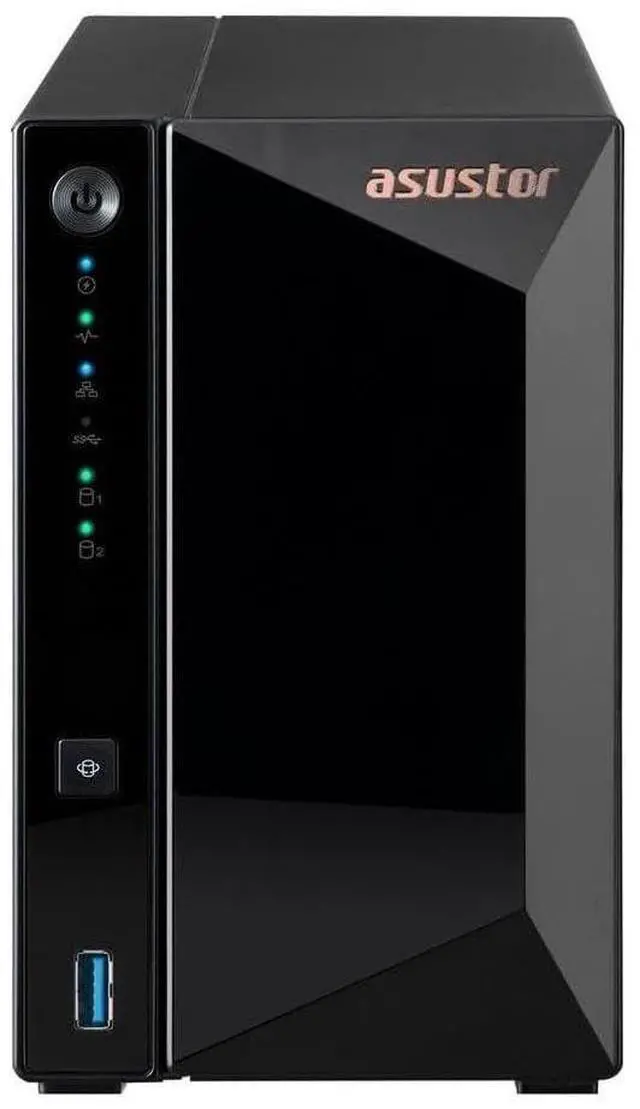 Alt view image 11 of 12 - Asustor AS3302T v2 Drivestor 2 Pro Gen2 2 Bay NAS, Quad-Core 1.7GHz CPU, 2.5Gbe Port, 2GB DDR4 (Diskless)