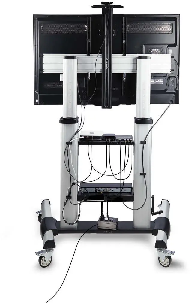 Alt view image 13 of 14 - ROLLING TV CART PORTABLE MOUNT