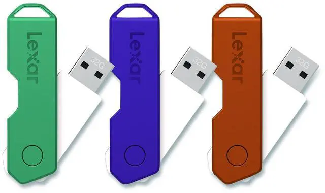 Alt view image 6 of 6 - Lexar JumpDrive TwistTurn2 32GB USB Flash Drive LJDTT2-32GABNA3