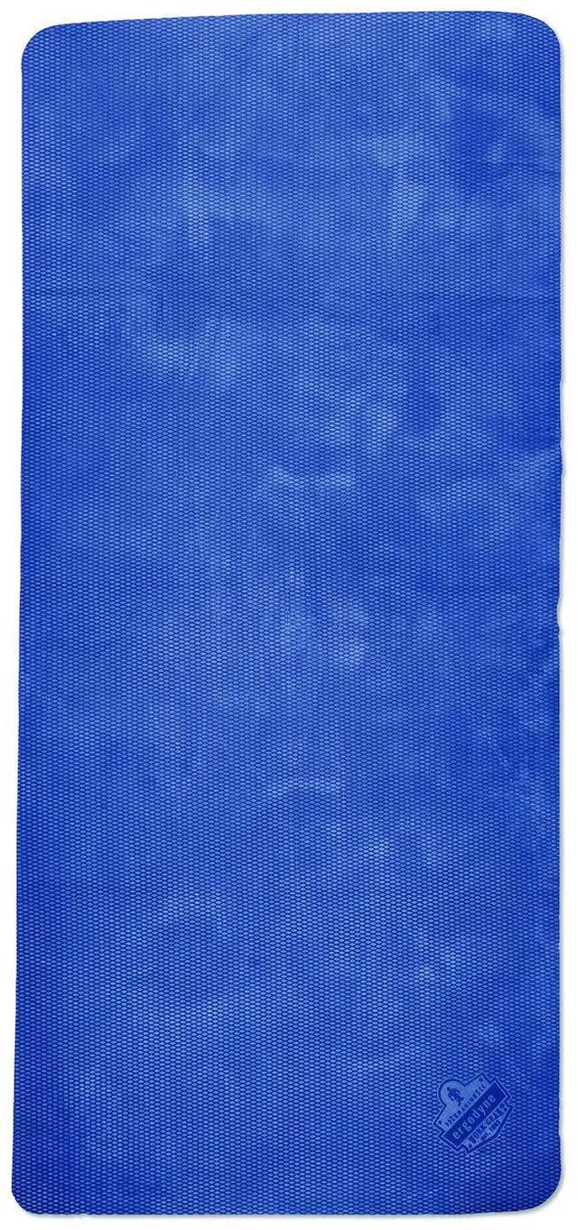Alt view image 3 of 3 - Ergodyne Chill-Its Evaporative Cooling Towel Blue One Size (12411)