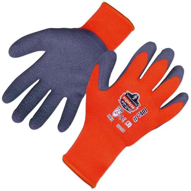 Main image of ProFlex 7401-CASE Coated Lightweight Winter Gloves EN388: 2131X 9" Long Medium Orange Pair 17623