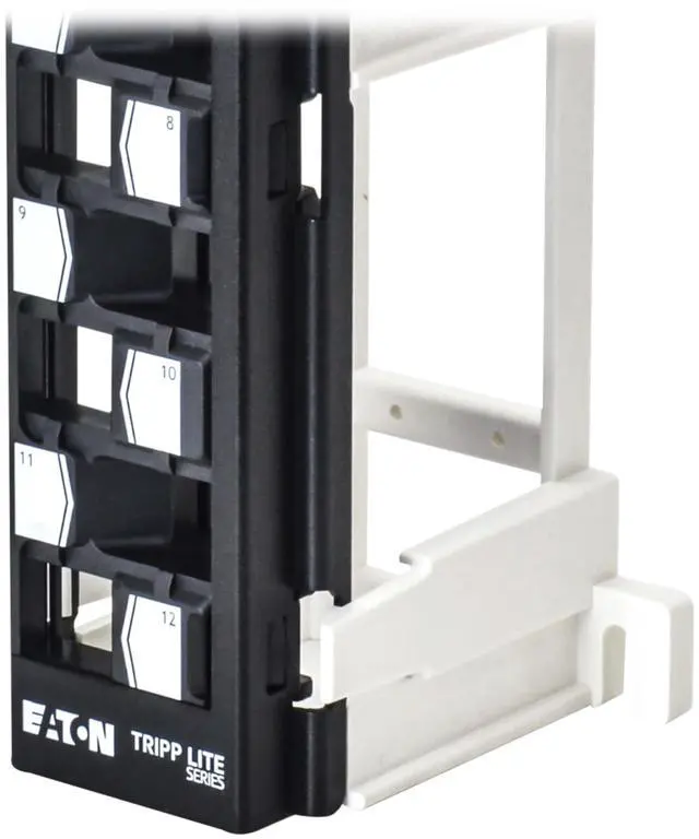 Alt view image 10 of 10 - Eaton Tripp Lite Series 12-Port Wall-Mount Patch Panel for UTP Keystone Jacks, Offset Ports, TAA - 12 Port(s) - 12 x RJ-45 - Category 5, Category 5e, Category 6, Category 6a - Twisted Pair - Black - W