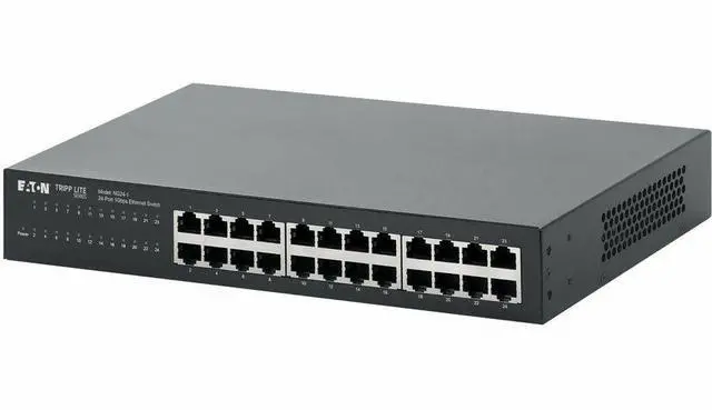 Main image of Eaton Tripp Lite Series 24-Port Unmanaged Ethernet Switch Metal Enclosure