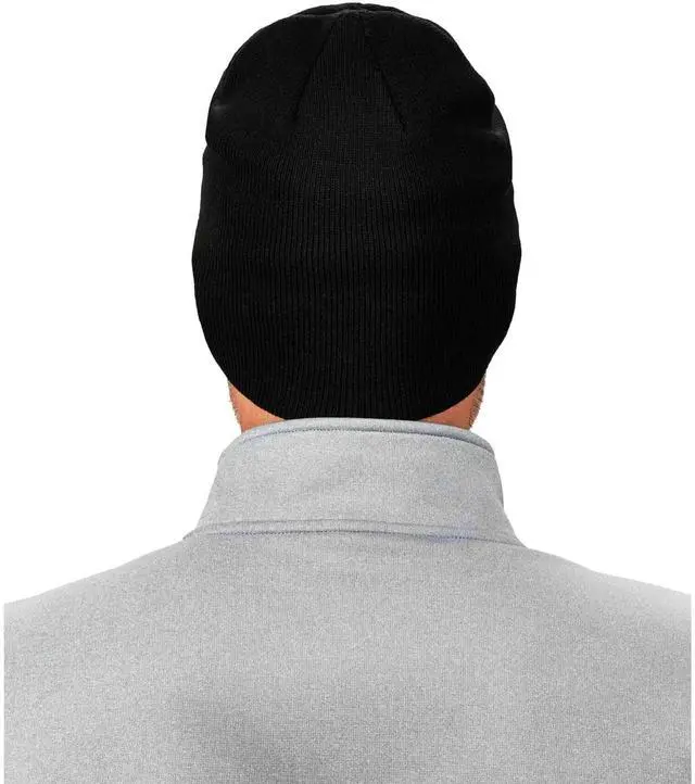 Alt view image 6 of 7 - N-Ferno 6812 Rib Knit Beanie One Size Fits Most Black 16812