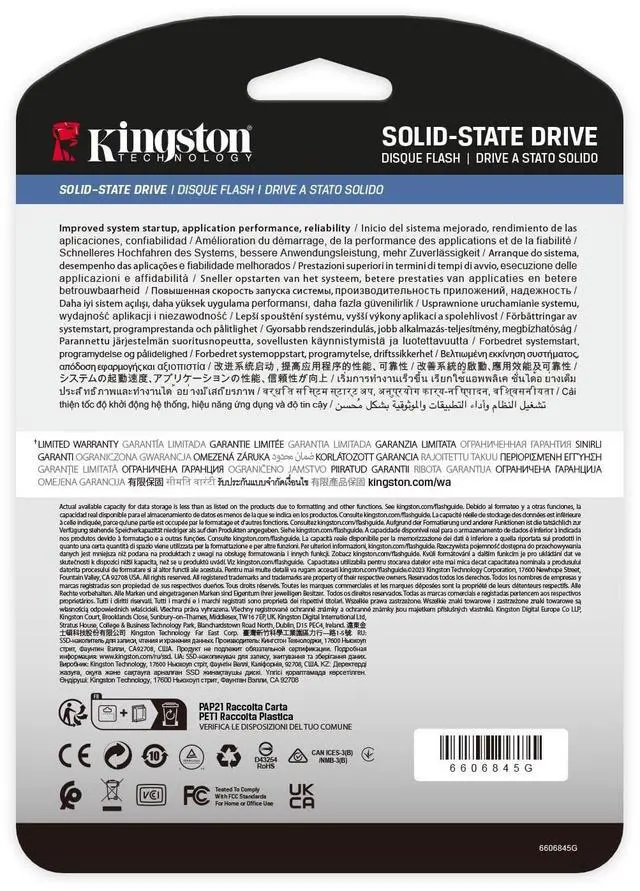 Alt view image 10 of 11 - Kingston SEDC3000ME/7T6 DC3000ME 7.68 TB Solid State Drive - 2.5" Internal - U.2 (PCI Express NVMe 5.0 x4) - Server, Data Center Device Supported-1 DWPD- 14016 TB TBW - 256-bit AES Encryption Standard