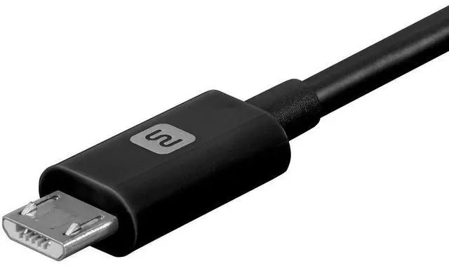 Alt view image 12 of 13 - Monoprice USB-A to Micro B Cable - 6 Feet - Black, Polycarbonate Connector Heads, 2.4A, 22/30AWG - Select Series