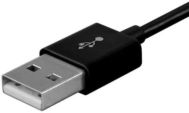 Alt view image 13 of 13 - Monoprice USB-A to Micro B Cable - 6 Feet - Black, Polycarbonate Connector Heads, 2.4A, 22/30AWG - Select Series