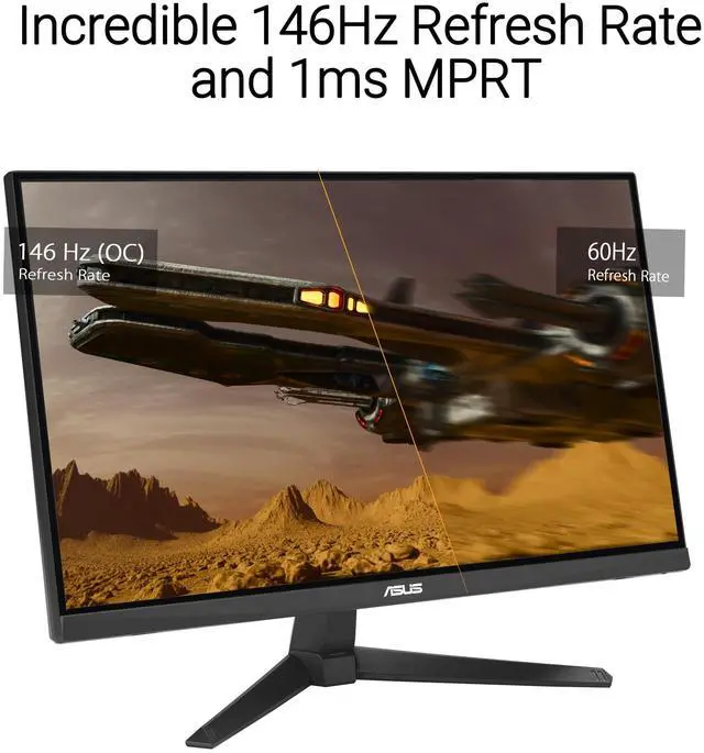 Alt view image 9 of 13 - ASUS TUF Gaming 27” 1080P Monitor (VG279QE5A) – Full HD, Overclock to 146Hz, 1ms, IPS, Extreme Low Motion Blur Sync, Stereo speaker, Variable Overdrive, DisplayWidget Center