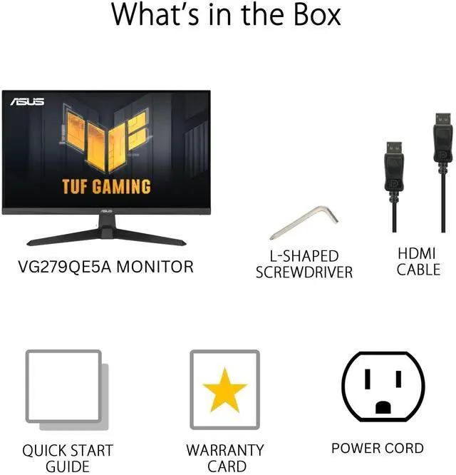 Alt view image 13 of 13 - ASUS TUF Gaming 27” 1080P Monitor (VG279QE5A) – Full HD, Overclock to 146Hz, 1ms, IPS, Extreme Low Motion Blur Sync, Stereo speaker, Variable Overdrive, DisplayWidget Center