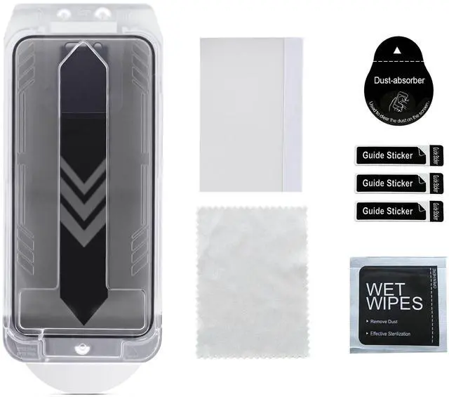 Alt view image 6 of 6 - StarTech 4-Way 360 Privacy Screen for iPhone 16 Pro Max, Portrait/Landscape, Touch-Enabled, Tempered Glass Protector, 4Way Filter, TAA