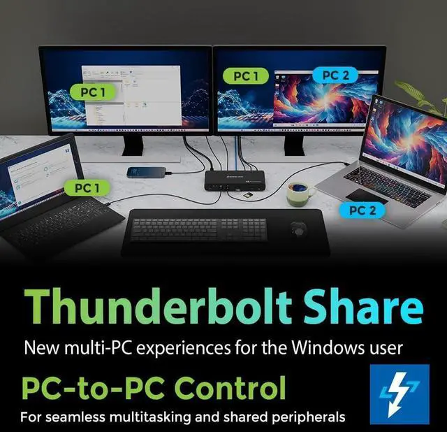 Alt view image 5 of 13 - IOGEAR Quantum Thunderbolt 5 Dock Pro  GTD58KTAA
