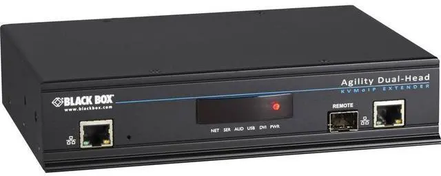 Main image of Black Box Agility KVM-Over-IP Matrix Dual-Head DVI-D USB 2.0 KVM Receiver