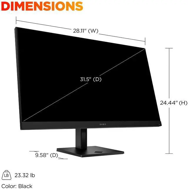 Alt view image 5 of 11 - OMEN 32x 32" 4K UHD 3840x2160 144hz 1ms Smart Gaming LCD Monitor 99Z68AAABA