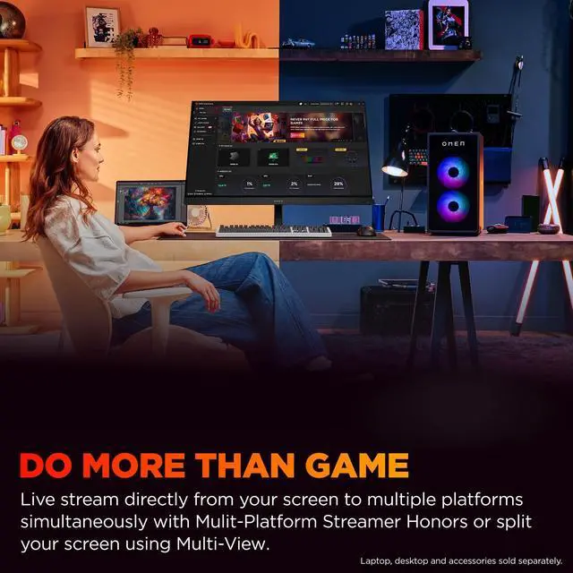 Alt view image 6 of 11 - OMEN 32x 32" 4K UHD 3840x2160 144hz 1ms Smart Gaming LCD Monitor 99Z68AAABA