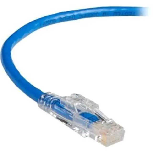 Main image of Black Box C6PC70-BL-07 Black Box GigaTrue 3 CAT6 550-MHz Lockable Patch Cable (UTP), Blue, 7-ft. (2.1-m) - Category 6 for Network Device - Patch Cable - 7 ft - 1 x RJ-45 Male Network - 1 x RJ-45 Male