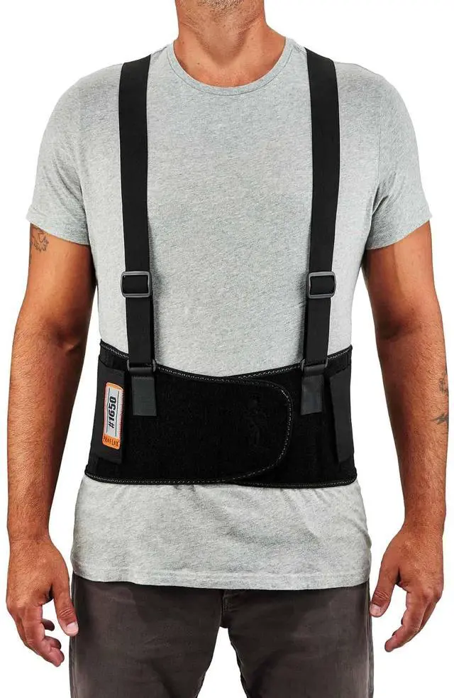 Alt view image 18 of 18 - ProFlex 100 Economy Back Supports, Medium, Black