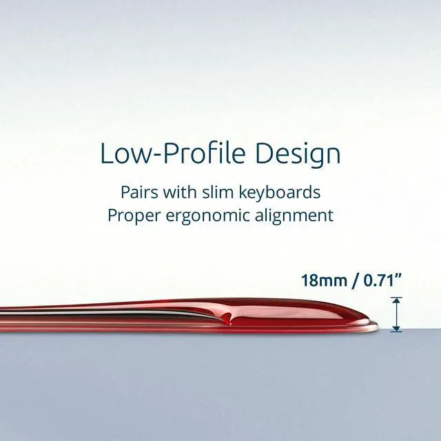 Alt view image 3 of 6 - Kensington Slim Duo Gel Keyboard Wrist Rest