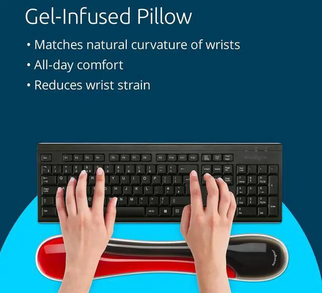 Alt view image 5 of 6 - Kensington Slim Duo Gel Keyboard Wrist Rest