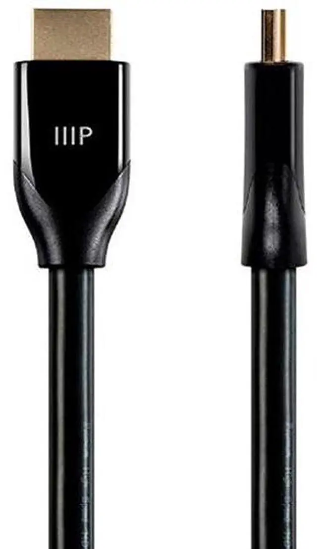 Alt view image 6 of 14 - Monoprice HDMI Cable - 30 Feet - Black | Certified Premium, High Speed, 4k@60Hz, HDR, 18Gbps, 24AWG, YUV 4:4:4, Compatible with UHD TV and More