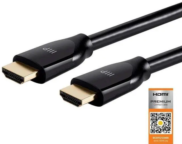 Alt view image 9 of 14 - Monoprice HDMI Cable - 30 Feet - Black | Certified Premium, High Speed, 4k@60Hz, HDR, 18Gbps, 24AWG, YUV 4:4:4, Compatible with UHD TV and More