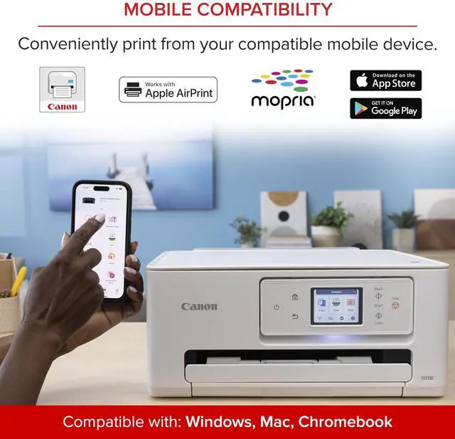 Alt view image 8 of 13 - Canon PIXMA TS7720 Wireless All-In-One Color Inkjet Printer