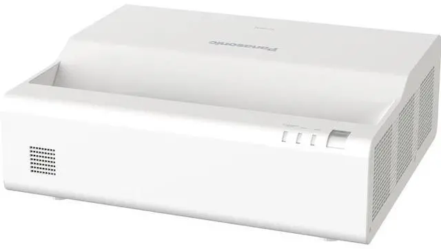 Alt view image 12 of 18 - Panasonic PT-CMZ50 Ultra-Short-Throw WUXGA 3LCD Laser Projector (White)