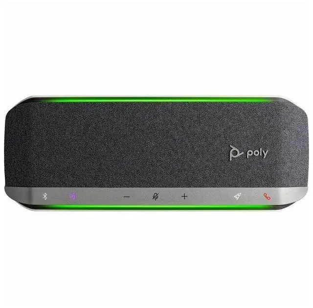 Alt view image 12 of 13 - Poly Sync 40+ Microsoft Teams Certified Speakerphone - USB - Microphone - Battery - Silver
